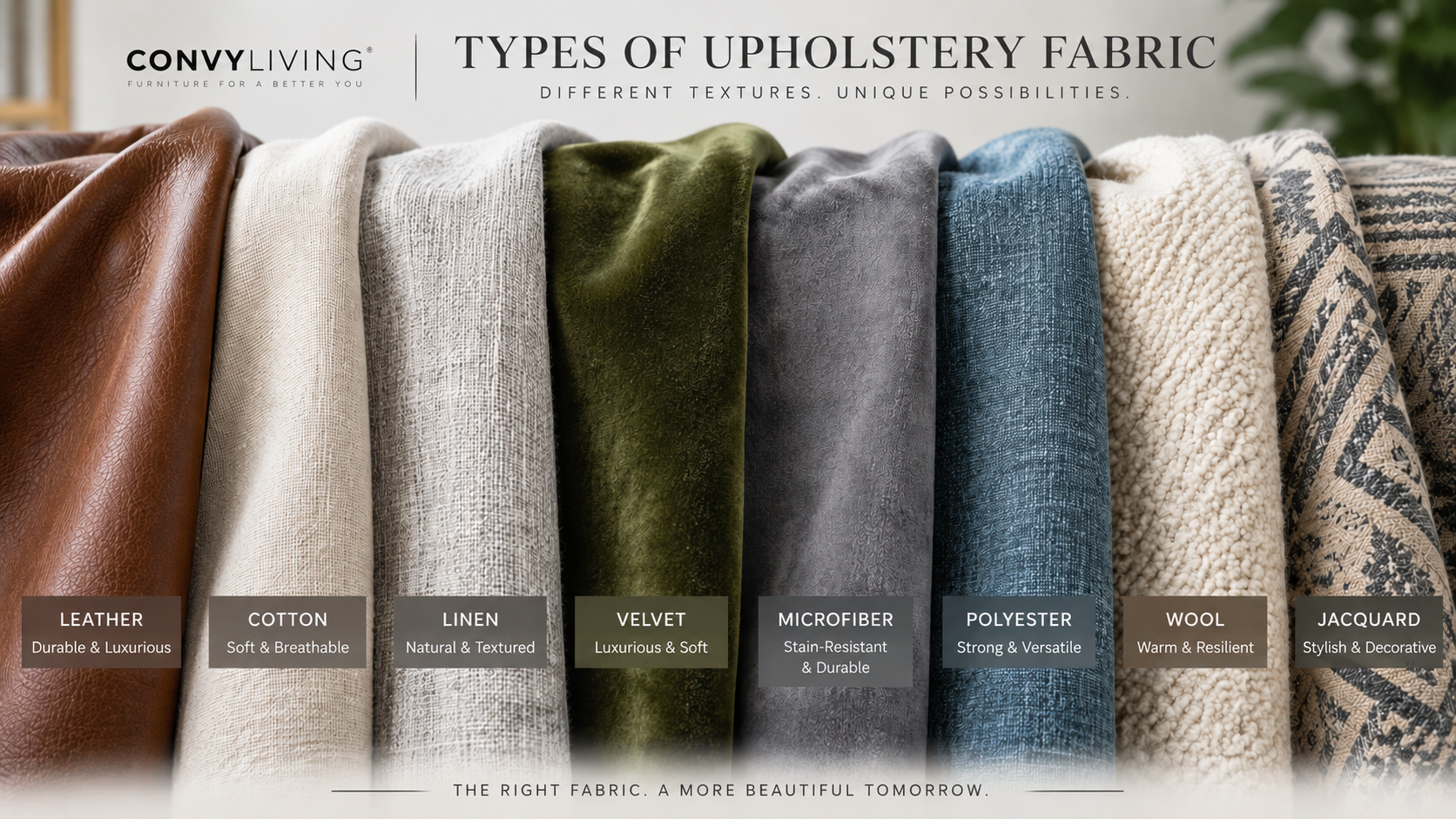 Types of Furniture Fabric: How to Choose the Best Option for Your Home